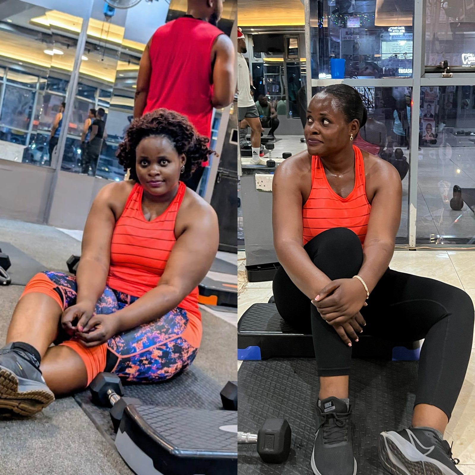 Evelyne transformation progress